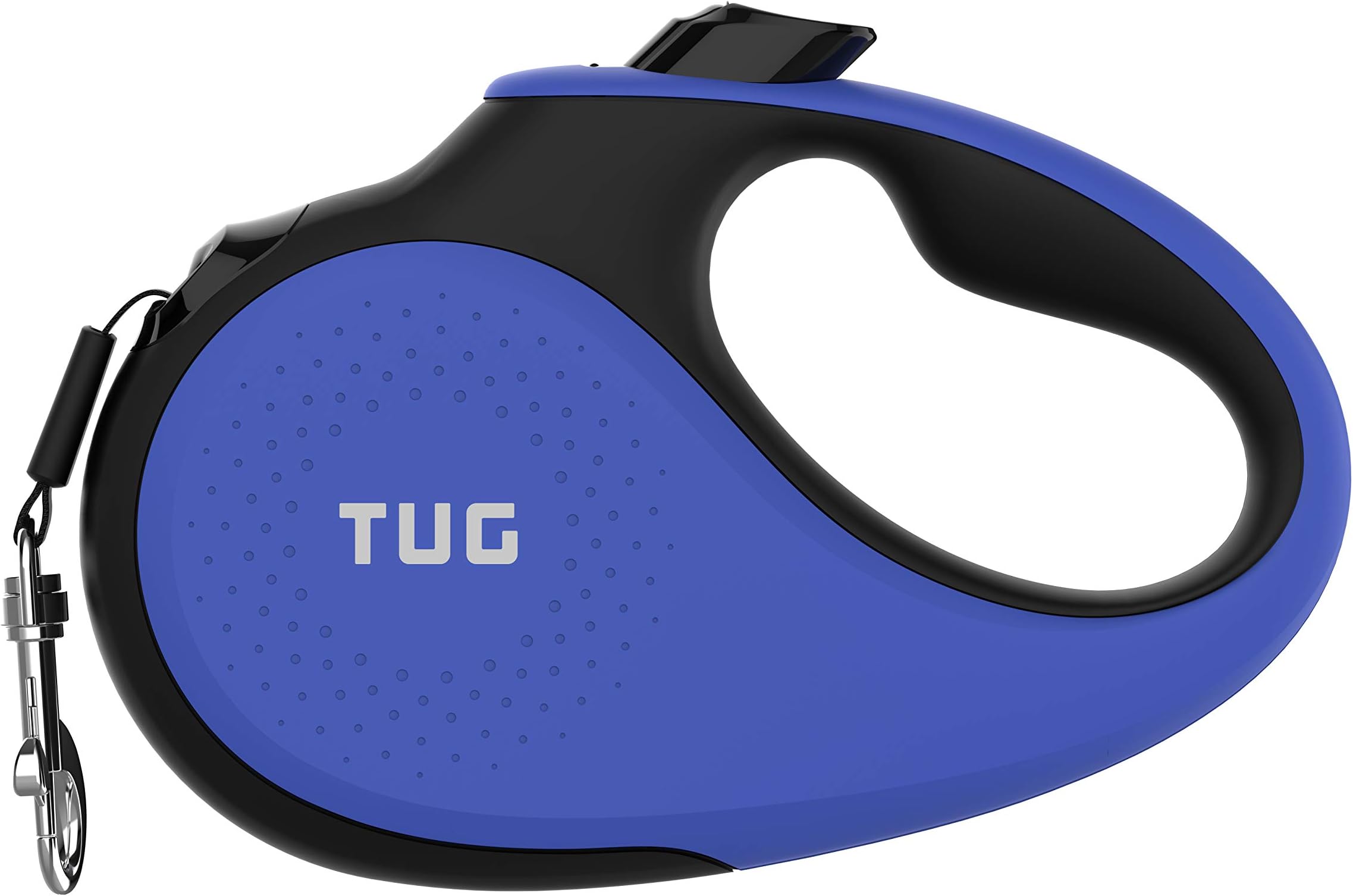 TUG 360 Tangle-Free Retractable Dog Leash with Anti-Slip Handle 16 ft Strong Nylon Tape | One-Handed Brake, Pause, Lock
