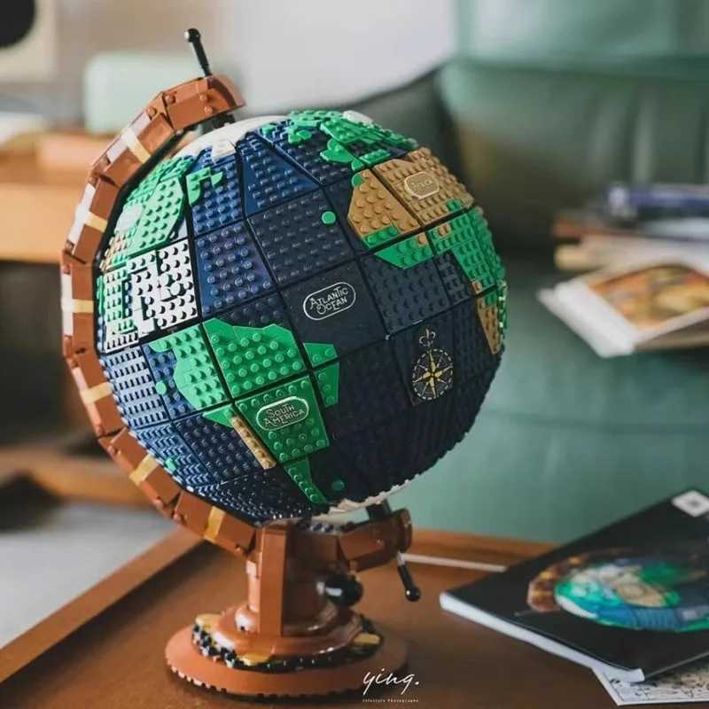 Blocks 2585Pcs Globe Model High difficulty Adult Technology Parts MOC Building Block Toy Male and Female GiftsY241127SZ0N