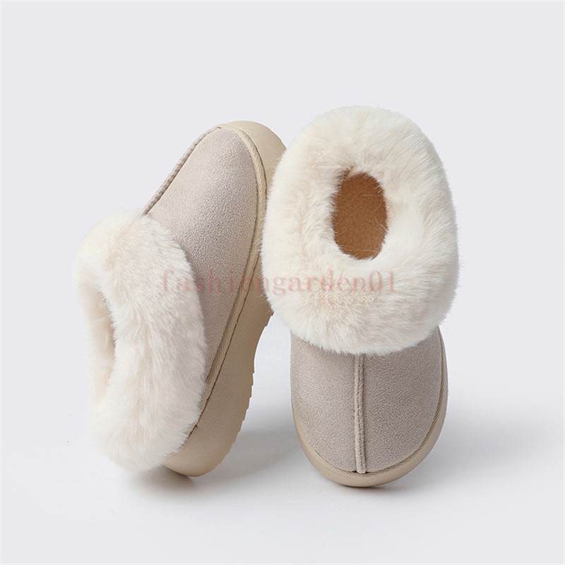 Free Shipping Winter FUR slippers chocolate brown beige pink designer slipper men women shoes flats casual slides comfort slip on sandals outdoor plus