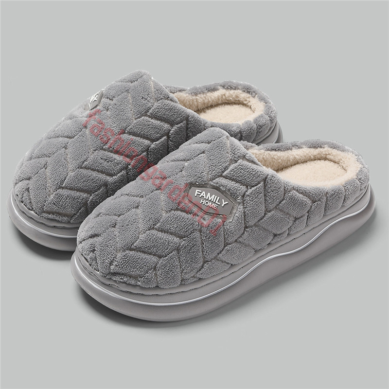 Free Shipping winter WARM slippers mens designer shoes white black lilac pink grey brown flats slides fashion outdoor comfort slipper slip-on womens s