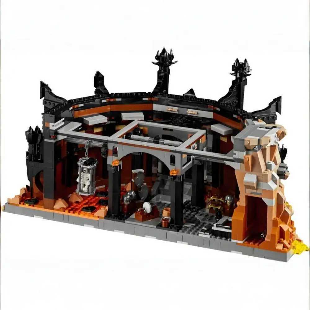 Blocks 5471Pcs 2024 New 10333 Black Tower Dark Model Building Blocks Kit Bricks Creative MOC Toy for Boys Adult Birthday GiftsY241127N96S