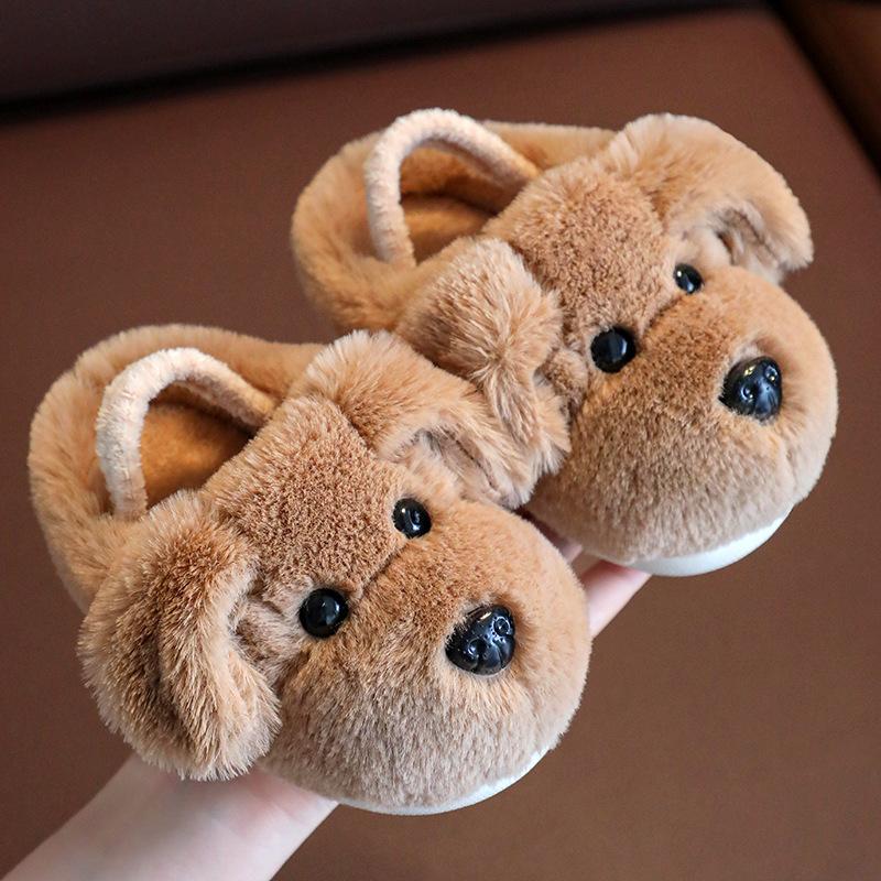 Kids Cotton Slippers for Boys Aged 1-5 Years Old Cute Cartoon Girls' Slippers Cutefeet Infant Toddler Children Autumn and Winter Indoor Shoes Siz