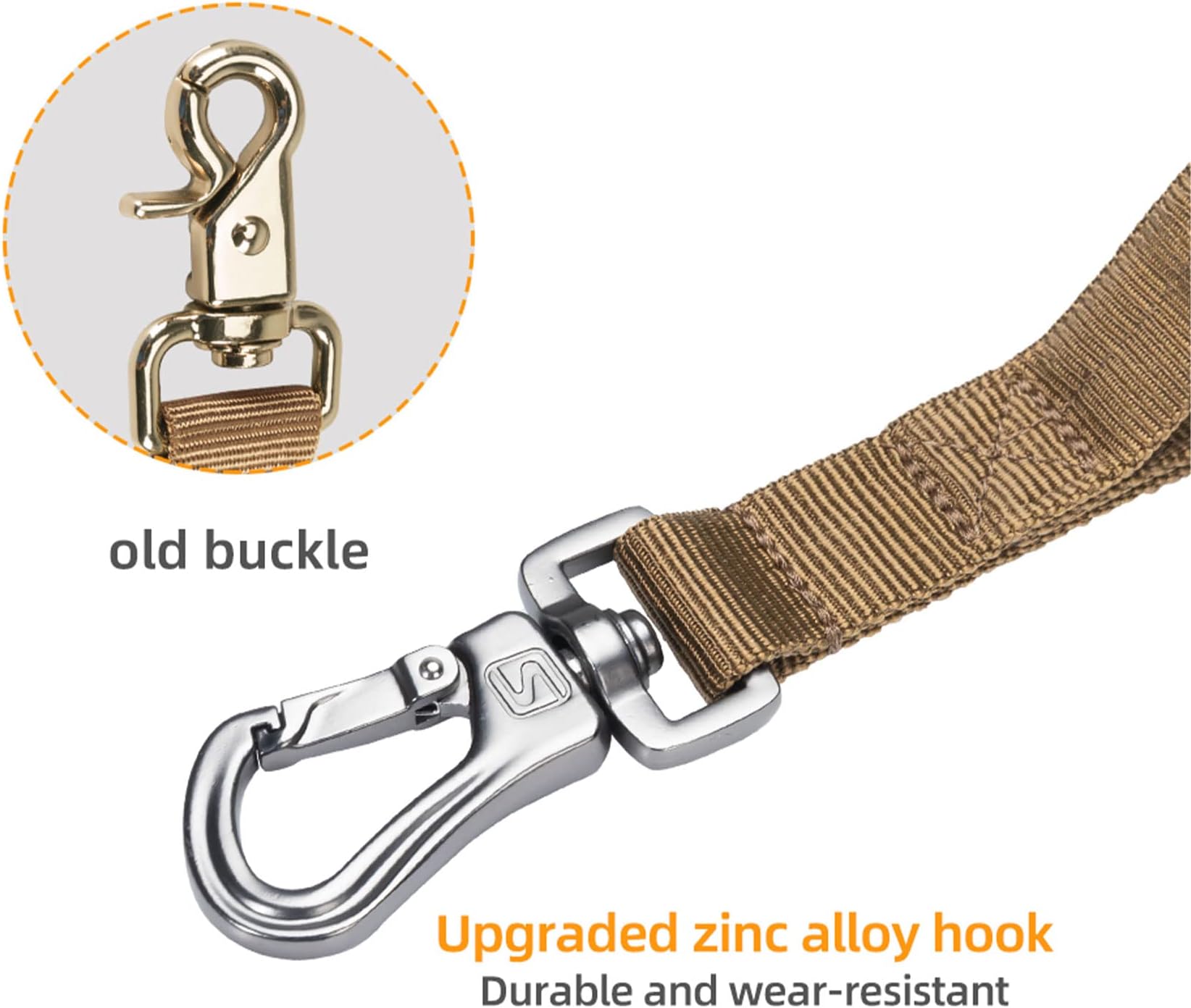 EXCELLENT ELITE SPANKER Tactical Bungee Military Adjustable Dog Leash Quick Release Elastic Leads Rope with 2 Control Handle