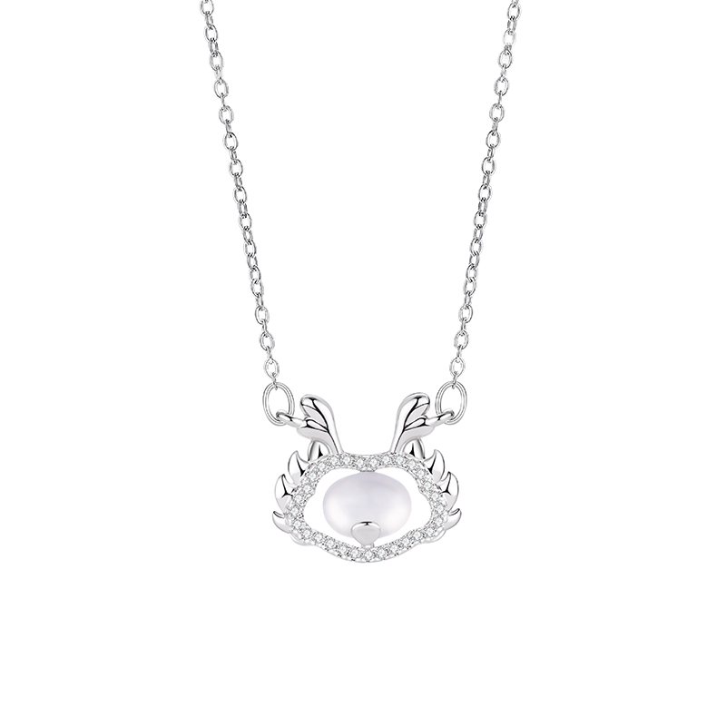 Sophisticated Ladies' Dragon Pendant Necklace - Unique Designer Stainless Steel Collar Jewelry