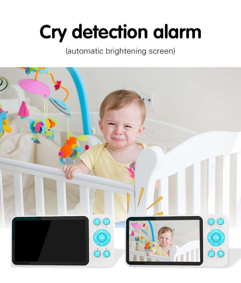 5 Inch Baby Care Monitor IP Camera Wireless Monitoring Cameras Dual Mode Wifi Home Surveillence Video Camera Night Vision 2.4G Voice Temperture Motion