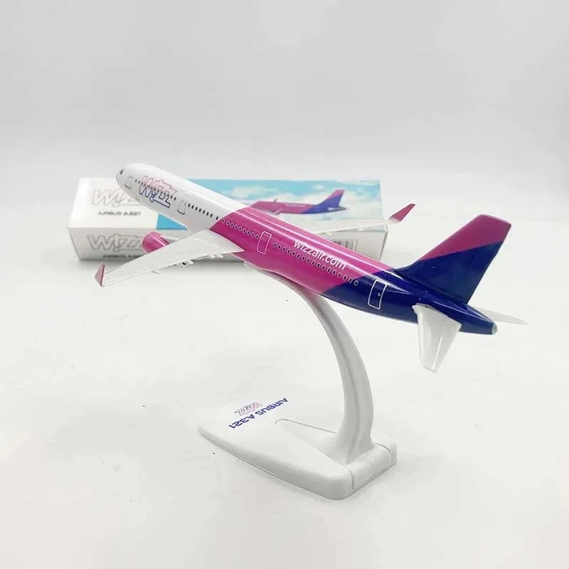 20cm WIZZ AIR A321 Model Airplane A320 NEO Wizz Air Airlines Resin Diecast Aircraft miniature plane Building Kit 241127 - view 3
