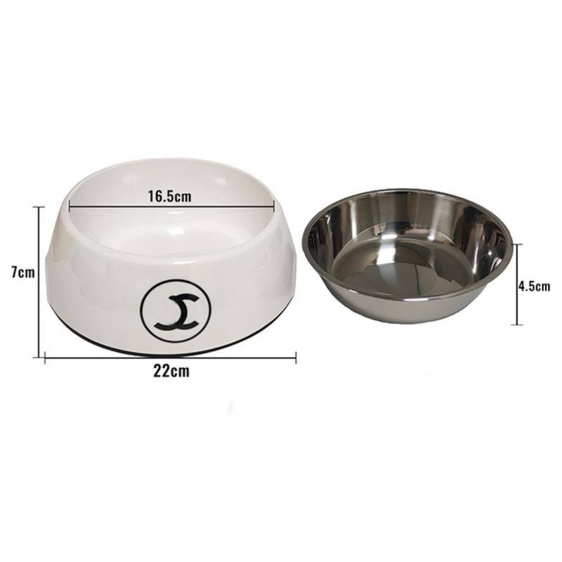 Designer Dog Supplies With Dia Stainless Steel Feeders Cat Dogs Food Water Feed Bowl Pet Fashion Free shipping