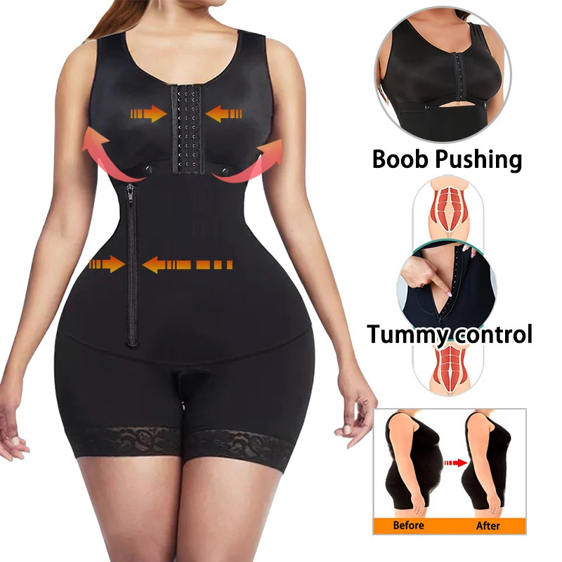 Body Shaper Faja Bodysuit Corset Top Bustier Original Colombian Girdles Modeling Postpartum Slimming Shapewear Women Underwear 241112