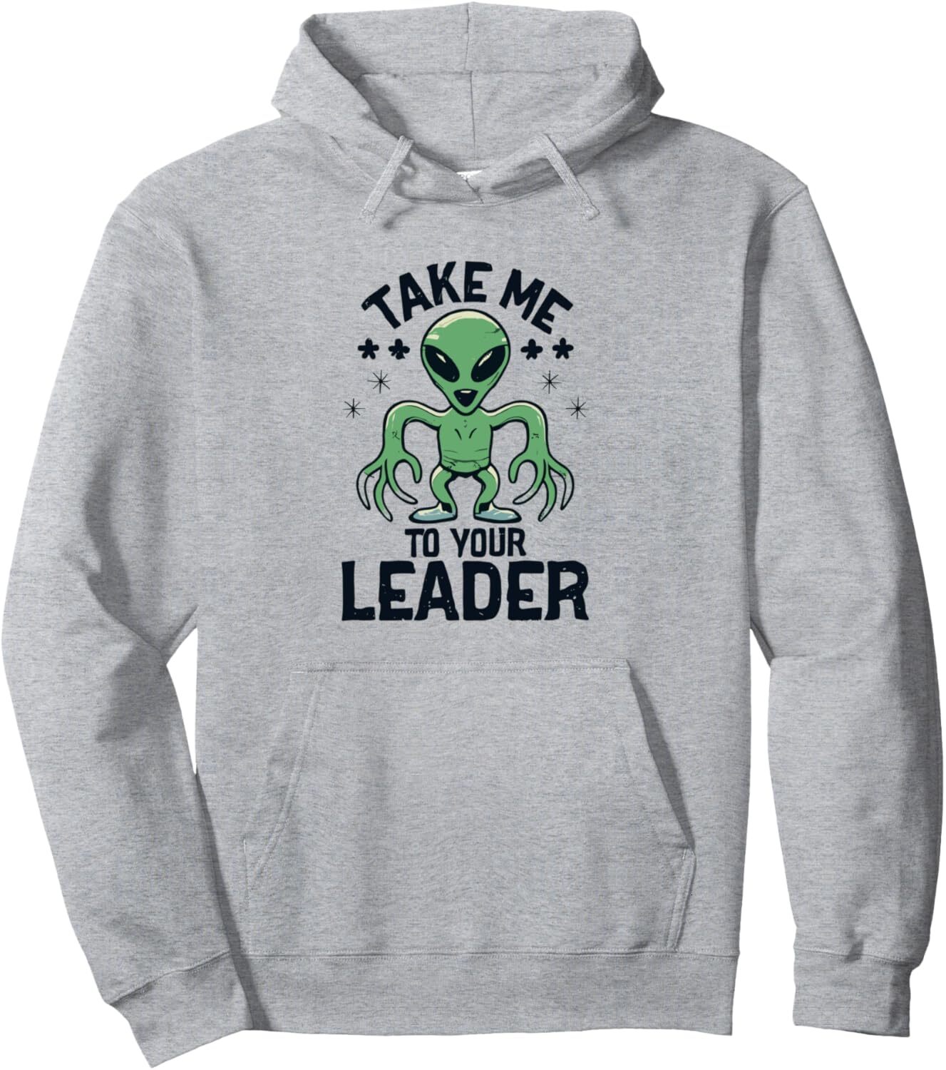 Hoodie for Mens Womens Scary looking Green Alien Design Pullover Hoodie Graphic Hoodies sweatshirt Fashionable, cute, and warm