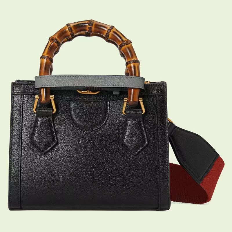 Shoulder Bags Handbag Womens Shoulder Bag Made of Genuine Leather Material Bamboo Handle Magnet Buckle Opening and Closing Method Super Large Capacity Retro Style