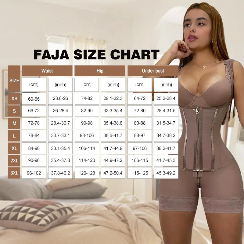 High Compression Full Body Shaper Waist Trainer Belt Fajas Colombianas Girdle Bodysuits Shapewear Slimming Tummy Control Panties 241112