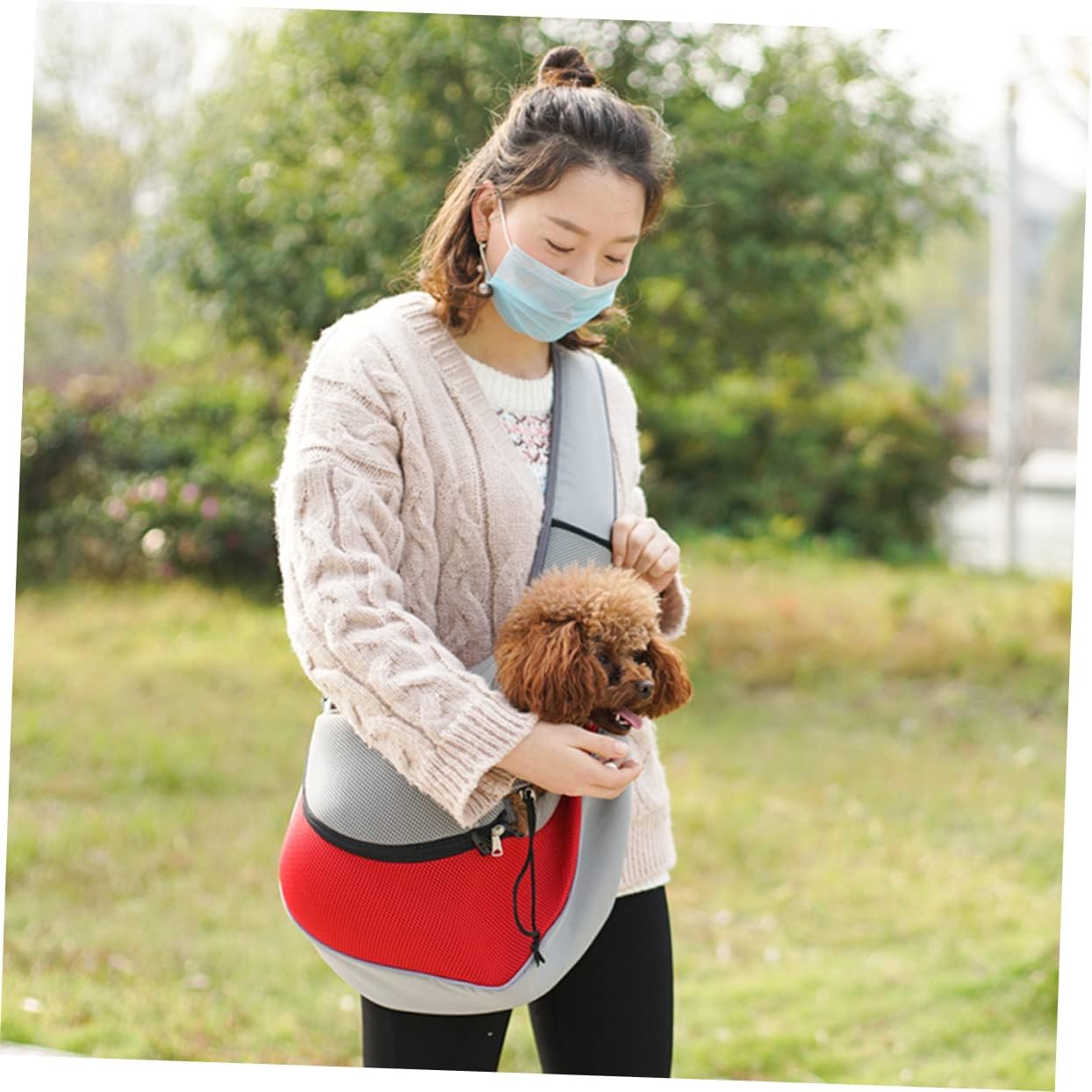 Others Dog Carrier HANABASS Pet Small Bag Sling Shoulder for Puppy Harness Porta H250213