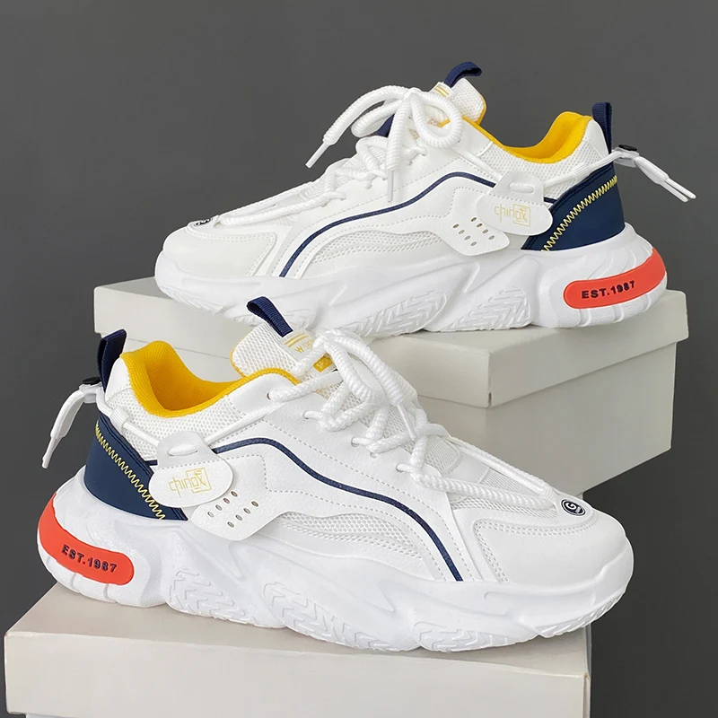 Breathable Mesh Men's High Top Sneakers - Comfortable Hot Running Shoes For Outdoor & Street Style - &