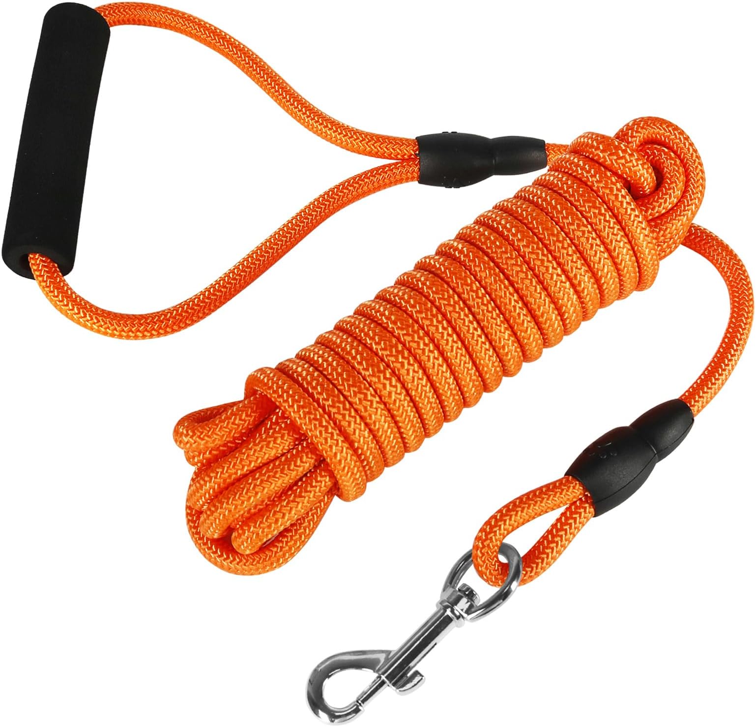 Vivifying Floating Long 20FT Training Leash, Lightweight Dog Check Cord Rope Leash with Comfortable Handle for Outside, Hiking, Swimming, Beach and La