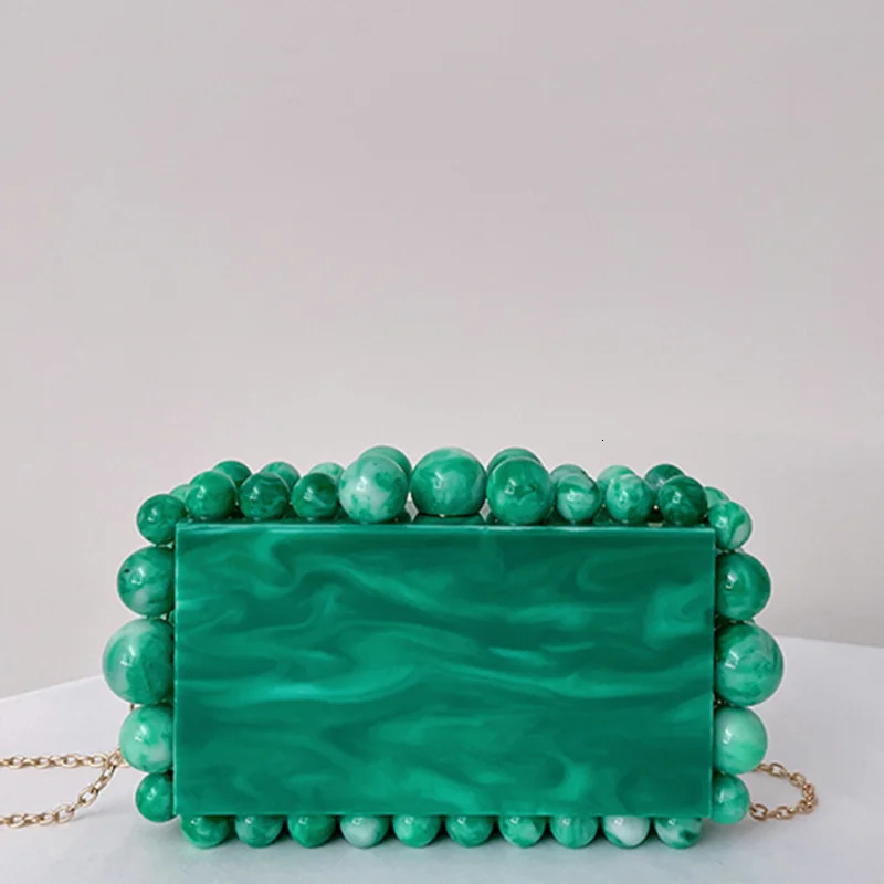Colorful Acrylic Woman Toted Fashion Cocktail Dinner Birthday Party Clutch Purse Banquet Gift Elegant Female Evening Bag 241126