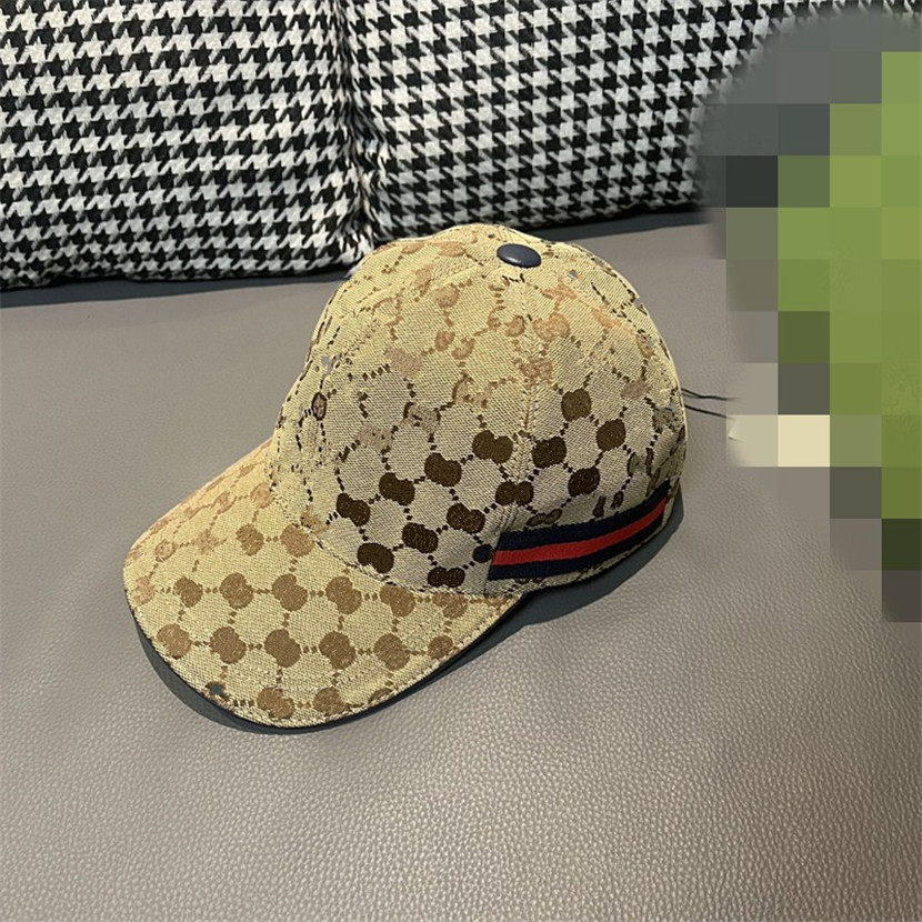 designer Baseball hat woman fashion luxury snapback Sun cap Classic Letter embroidery summer Brown canvas high quality truck hat A33
