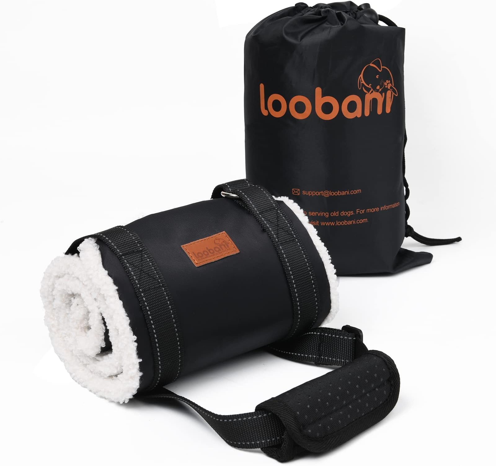 LOOBANI Portable Dog Sling Back Legs, Hip Support Harness to Help Lift Dogs Rear for Canine Aid and Old K9 Cruciate Ligament Rehabilitation