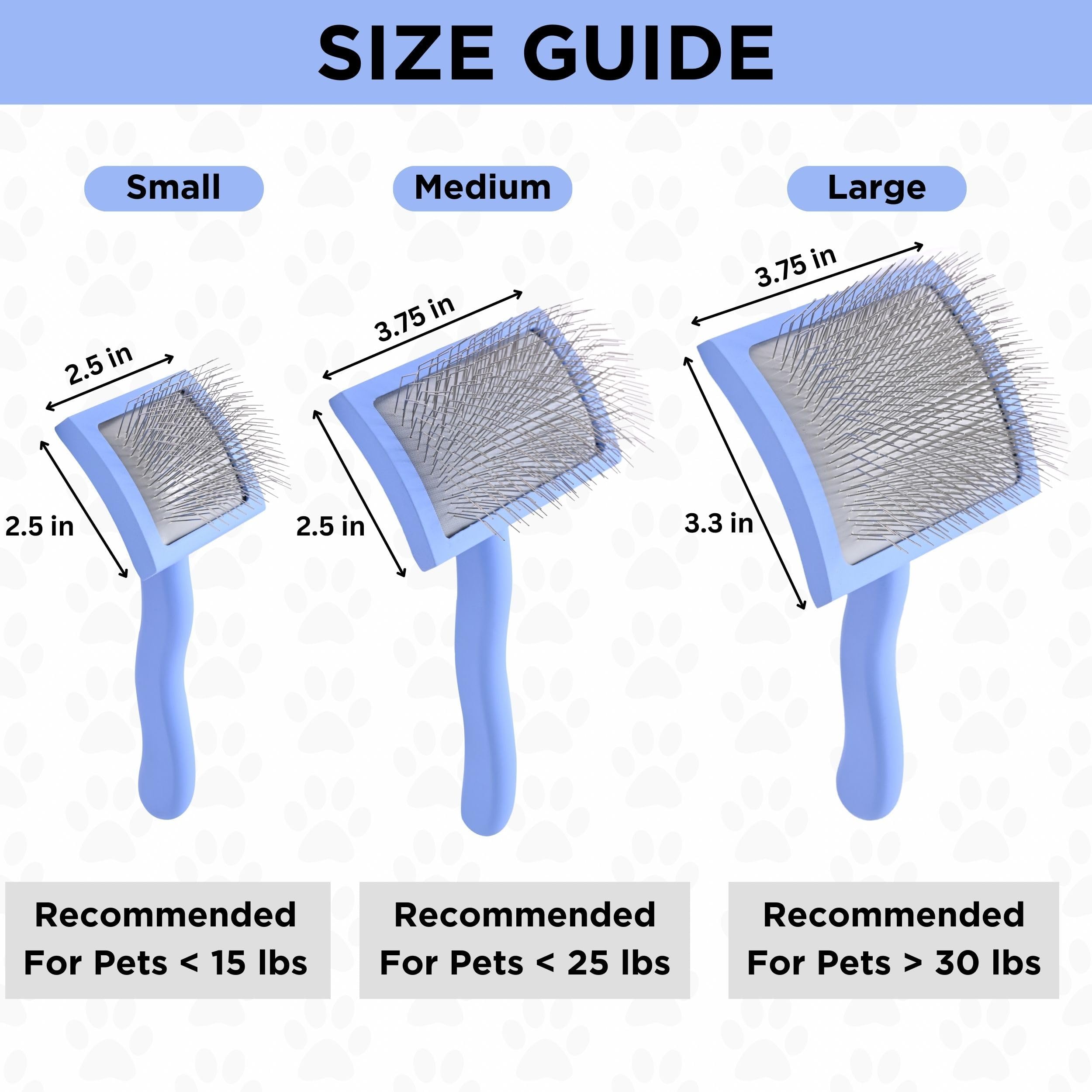 We Love Doodles Dog Slicker for Grooming Pet Hair Best Brushes Poodle & Golden Doodle Haired Dogs - Goldendoodle Long Pin Brush For Dematting