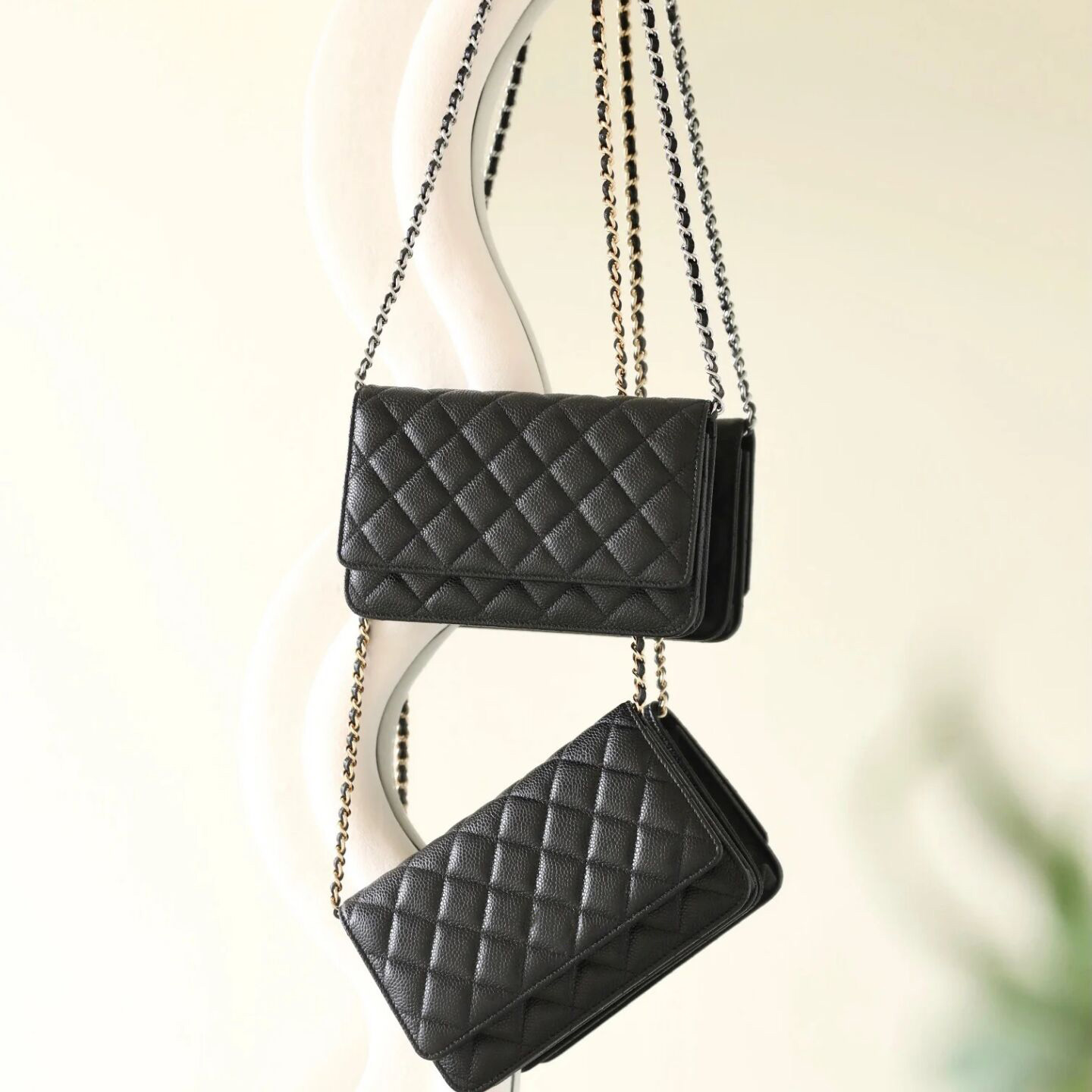 White shoulder bag crossbody designer bags classic wallet on chain caviar black bag simple fashion classical luxury handbag multi colors xb174