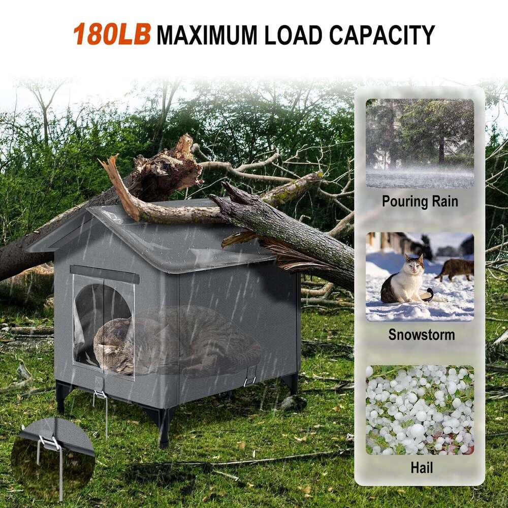 Height Raising Foot Outdoor Winter Rainproof Water Windproof Warm Nest Cat House