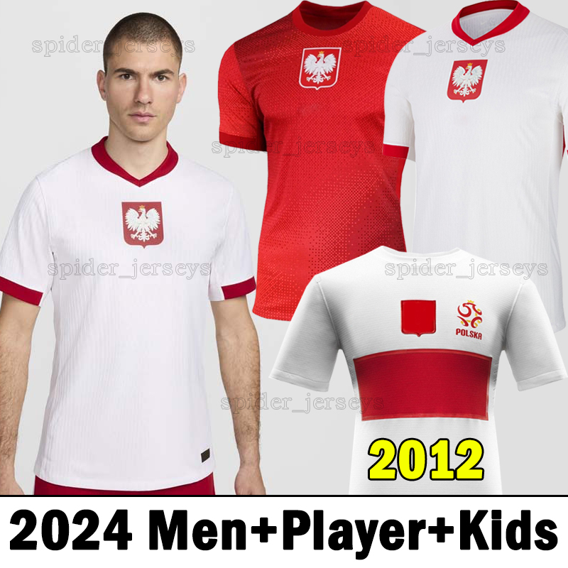 2024 PoLaND Soccer Jerseys national team Retro 2012 polonia SWIDERSKI BUKSA PIATEK Player Version football Shirts ZIELINKI SZYMANSKI men uniforms Jersey kids kits