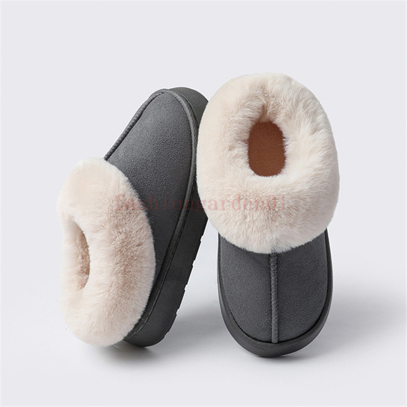 Free Shipping Winter FUR slippers chocolate brown beige pink designer slipper men women shoes flats casual slides comfort slip on sandals outdoor plus