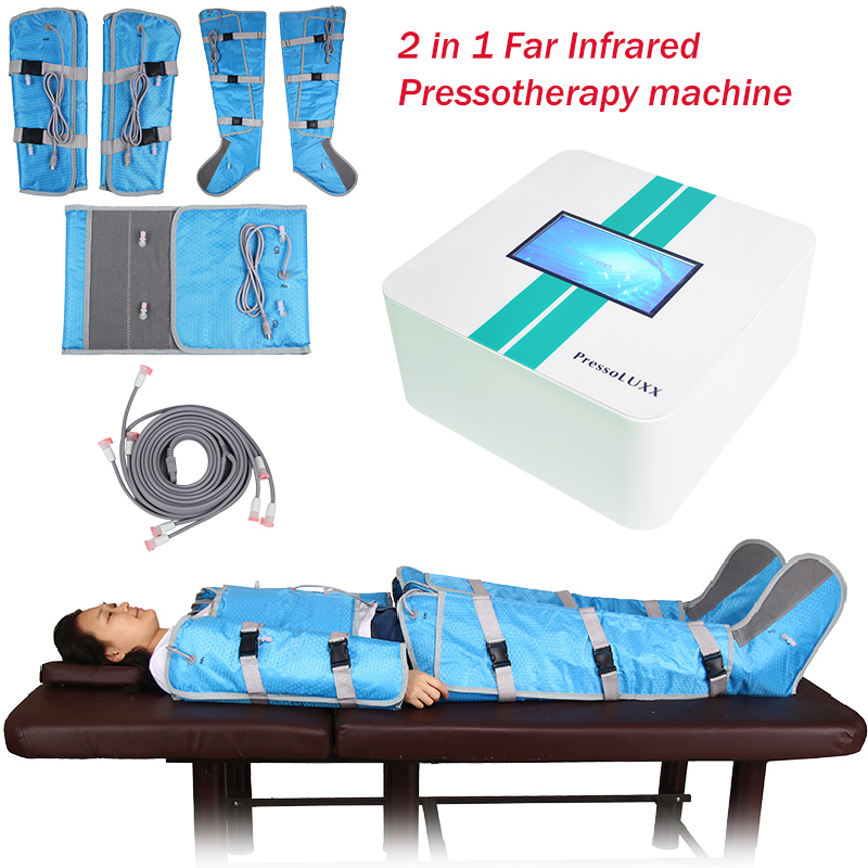 Professional Pressotherapy Machine Purple Lymphatic Massage Device Arms Shoulders Belly Legs Waist Air Compression Foot Pump