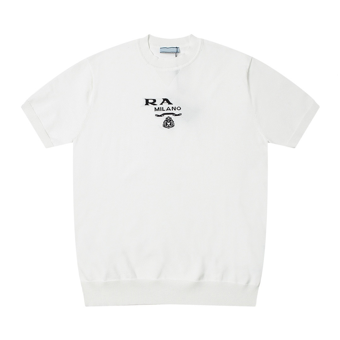 Men's Plus Tees & Polos Round neck embroidered and printed polar style summer wear with street pure cotton 55Y6W3