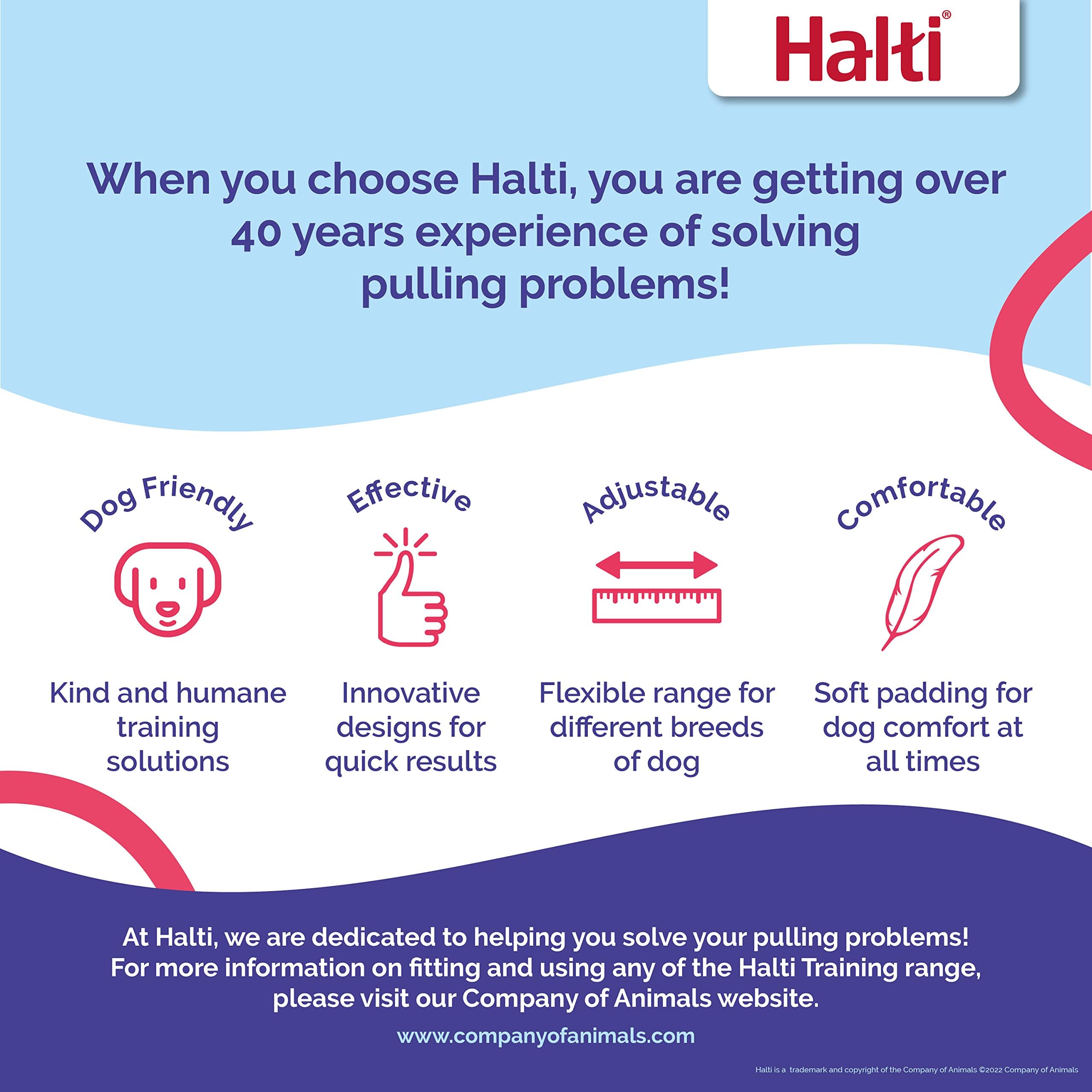 HALTI Training Leash - ltifunctional Double-Ended Leash, Ideal Anti-Pulling Dog Training. Lightweight Durable. Suitable for to Medium Dogs & Puppies (
