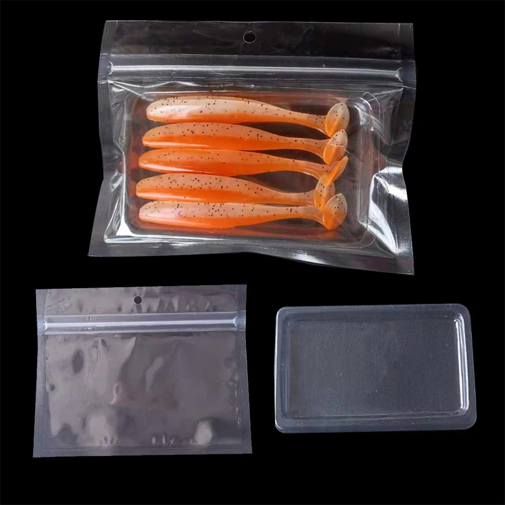 100 pcs/lot Packing bag plastic bag PVC blister package for fishing lure 240417