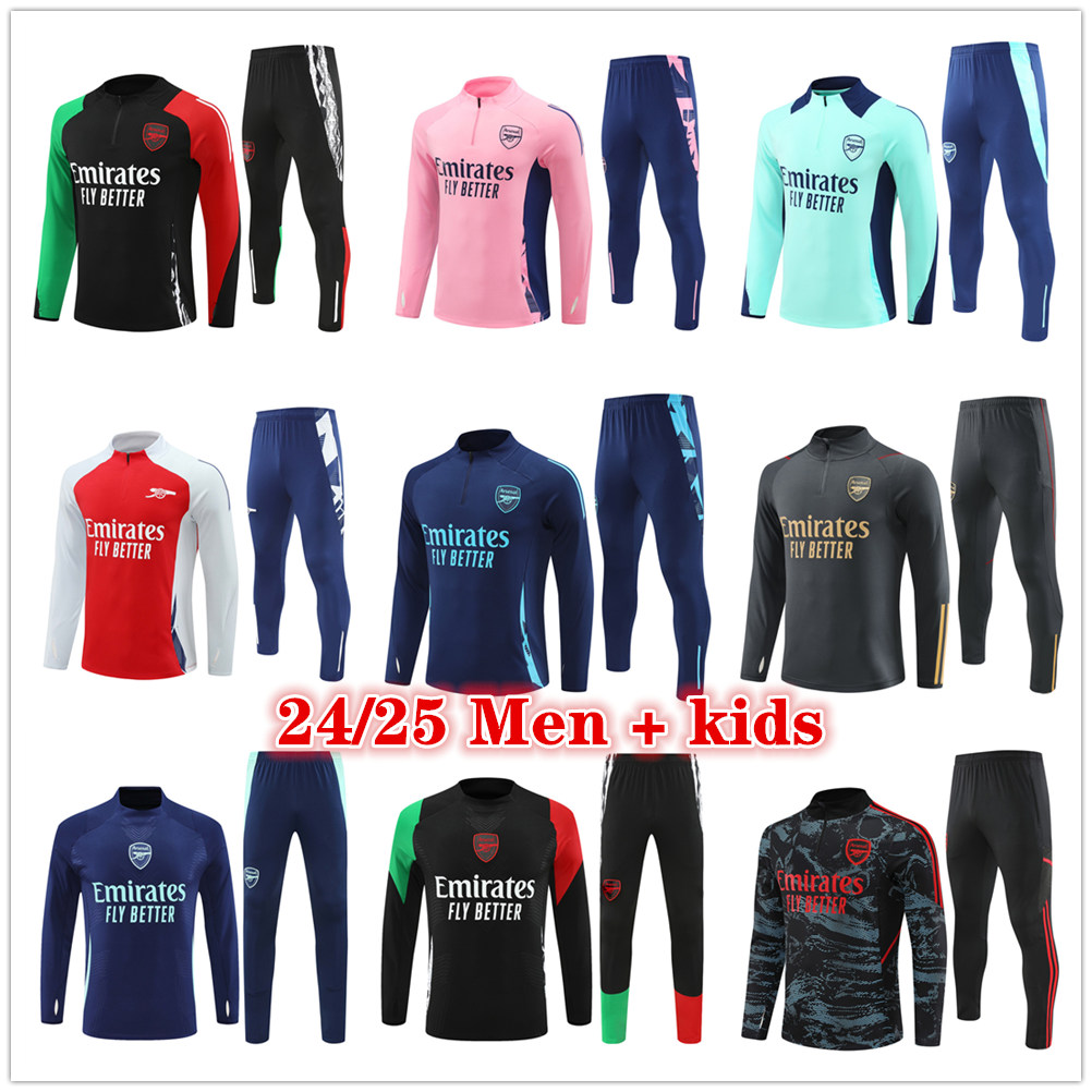 2024 2025 soccer tracksuit Men and kids 24 25 Football tracksuit Training suit survetement foot chandal