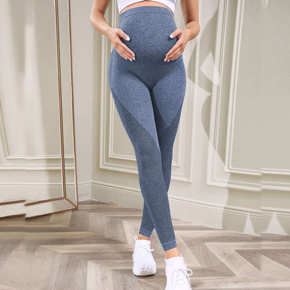 Women's Maternity Leggings Fiess Legging Yoga Sports Casual Skinny Pants Clothes High Waist Belly Pregnancy