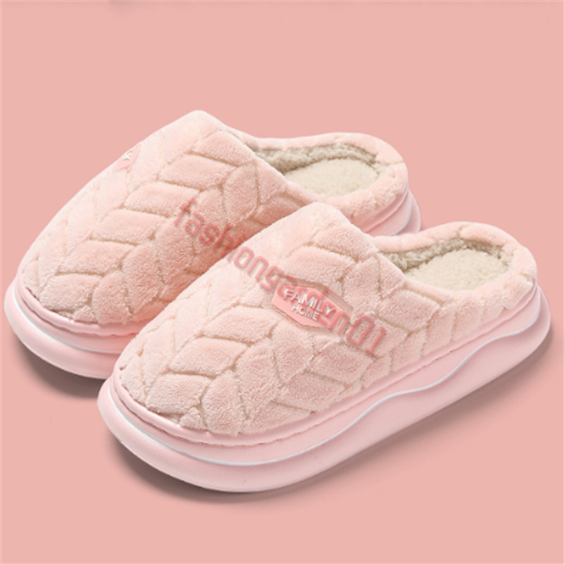 Free Shipping winter WARM slippers mens designer shoes white black lilac pink grey brown flats slides fashion outdoor comfort slipper slip-on womens s
