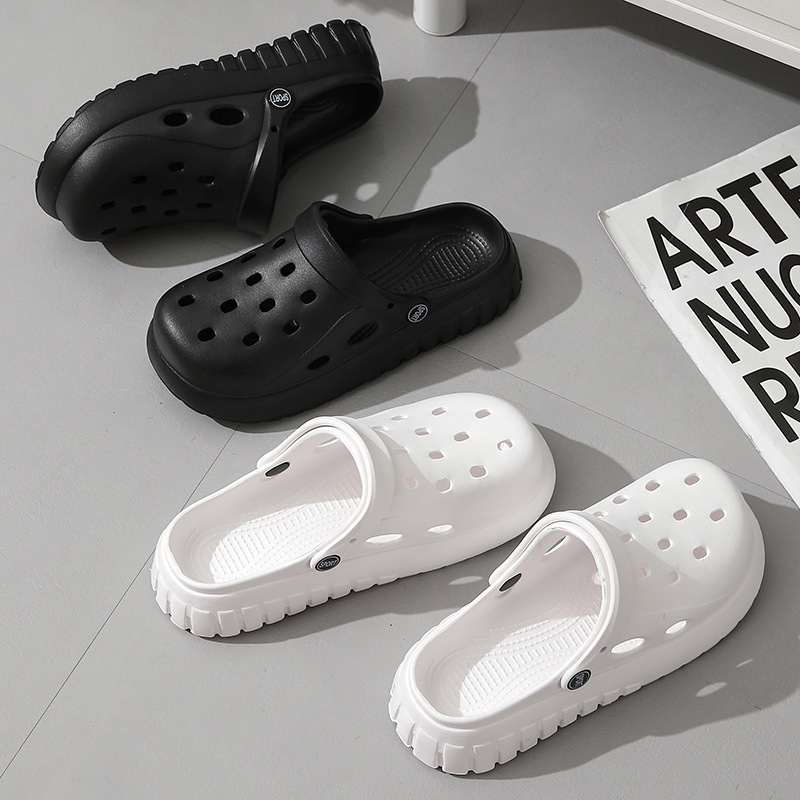 Perforated Summer Slippers: Anti-Slip Soft Sole Beach Sandals for Men and Women 36-45