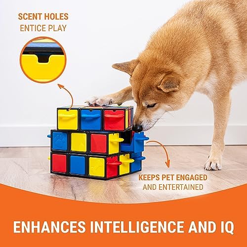 Pupzle Dog Puzzle, Dog Enrichment Toys for IQ Training, Mental Stimulation for Dogs, Dog Food Puzzle, Dog Interactive Toys for Puppy, Small and Medium