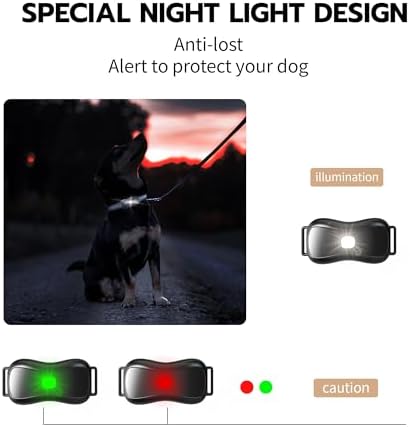 CasaNest Remote - 3300Ft Dog Training 60-100lbs Waterproof, Adjustable E Collar Beep Shock Vibration Modes with Flighing Light for Small Medium Large 