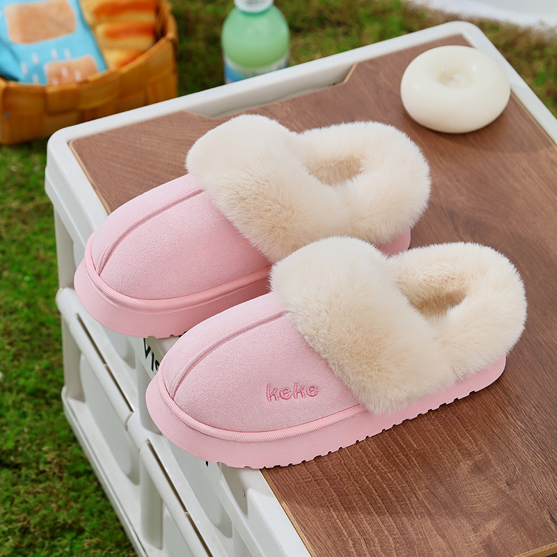 Free shipping designer kids boots Winter snow Warm Flat Fur Slippers slides kid shoes Fluffy Furry Home shoe Comfort slip-on indoor platform womens me