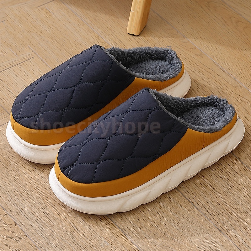 Designer EVA fur slippers grey navy brown black white coffee mens platform slippers womens winter snow boots shearing scuffs booties casual shoes EUR 