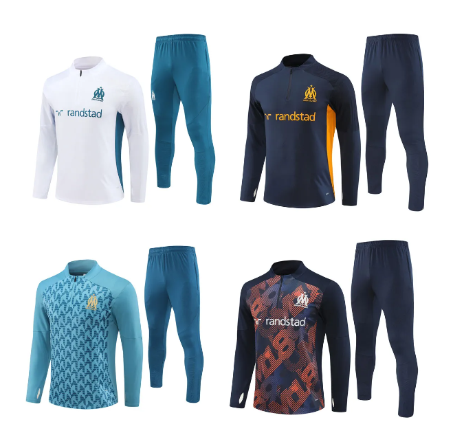 soccer jerseys 24 25 football kits maillot de foot GREENWOOD soccer tracksuit OUNAHI harit 2024 2025 OM man and KIDS football tracksuit hommes enfants BALERDI S-XXL