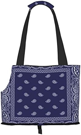 Others Dog Carrier Pet Carrier for Small Dogs and Cats Southwestern Bandana Paisley Puppy Dog Carrier Purse Cat Carrier Bag Portable Pet Tote Bag H250