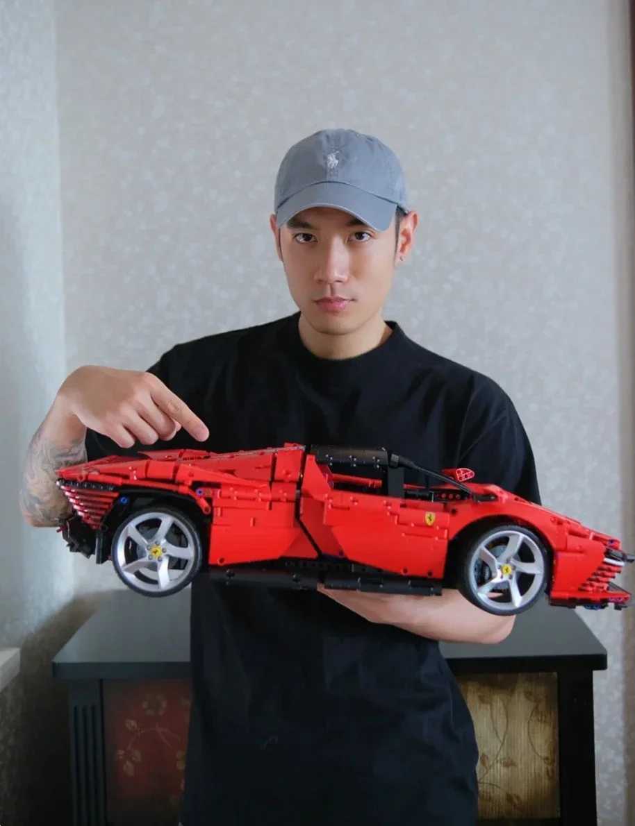 Blocks FIT 42143 Daytona SP3 Supercar Model Technical Building Block Bricks Toys for Kids Boys Girls Christmas Birthday GiftsY24112769G3