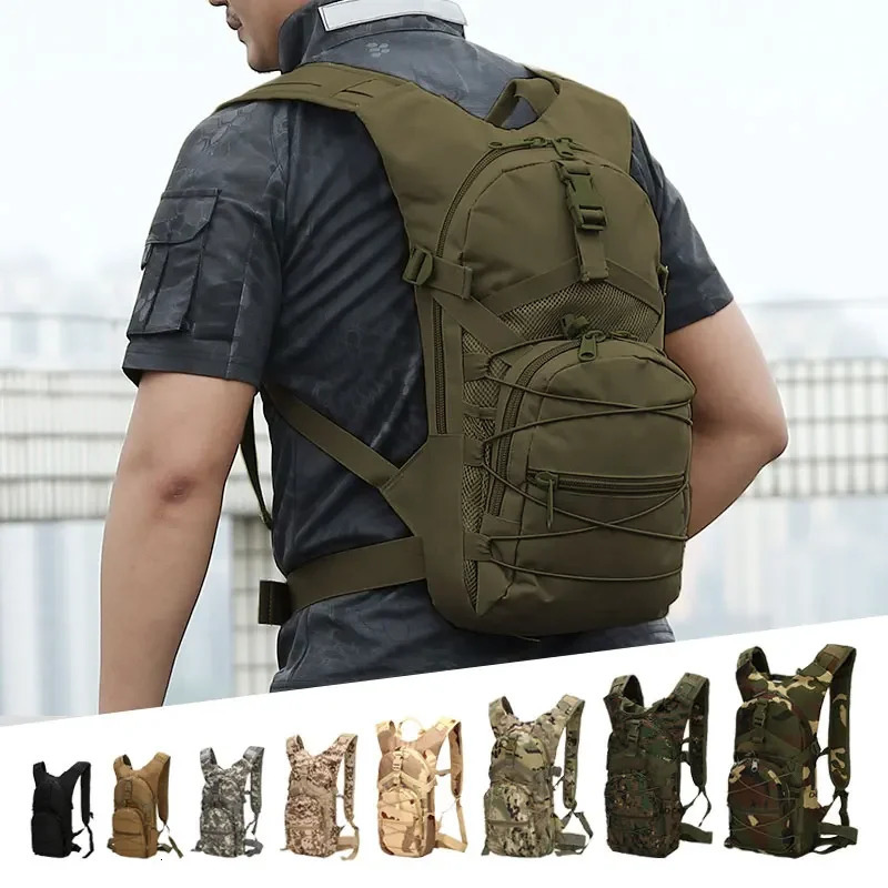 18L Men Tactical Shoulder Dry Bag for Men 800D Oxford Military Unisex Outdoor Sports Cycling Travel Climbing Camping Backpack 241127