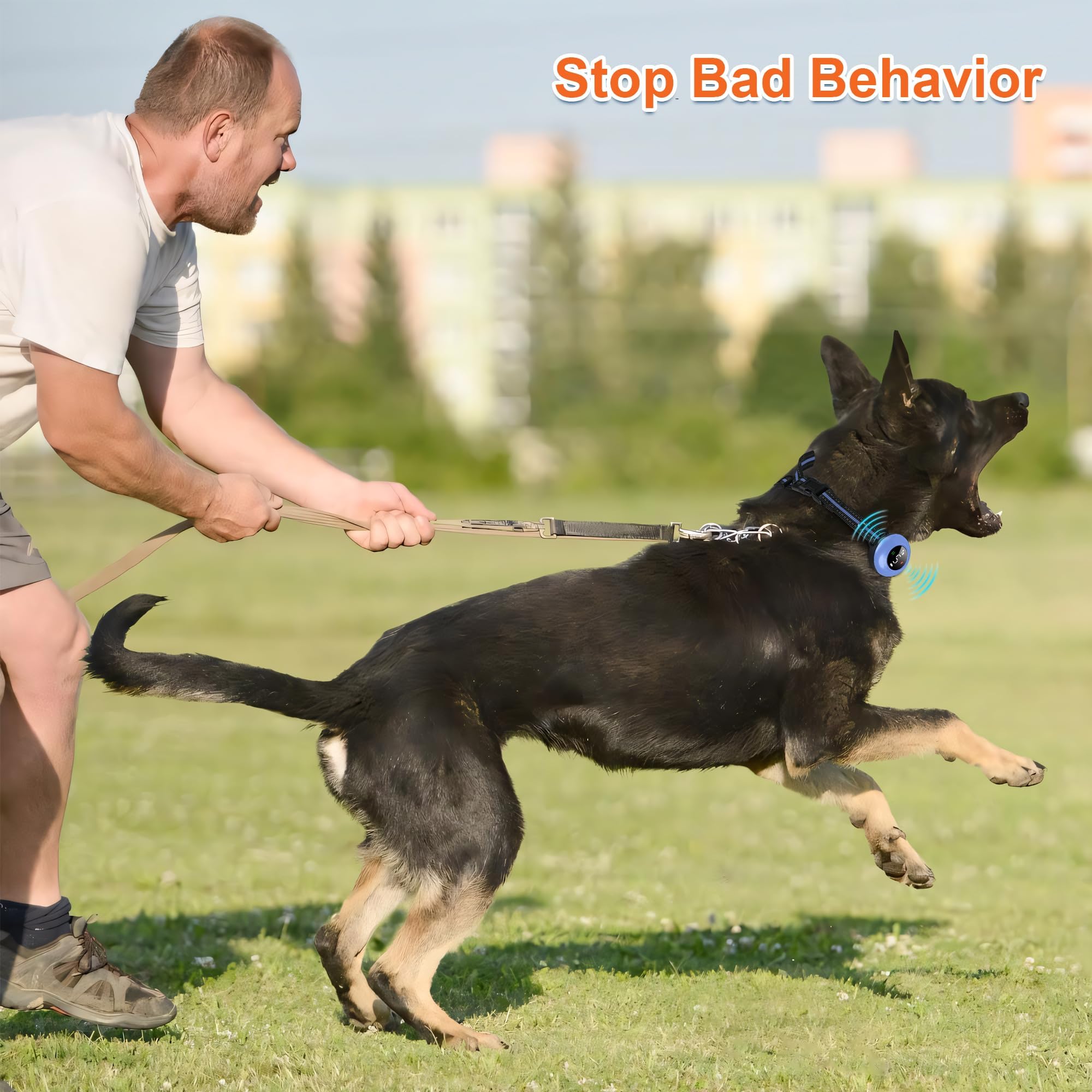 Neoally 2 in 1 Dog Training Bark Control Collar: Smart Anti Barking Collar with No Remote for 5-150 lbs Small Medium Large Dogs. Rechargeable and Wate