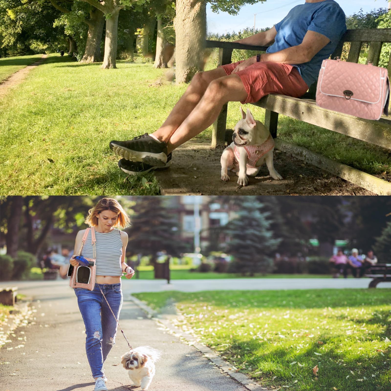 Betop House Puppy Dog Cat Purse Carrier for Small Dogs TSA Airline Approved Fashion Designer Soft-Sided Pet Tote Bag