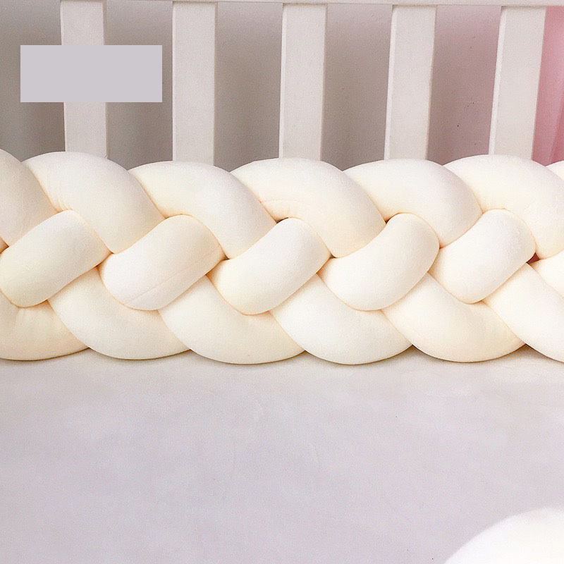 Four Strand Crib Surround with Knotted Fence - Anti-Collision Baby Bed