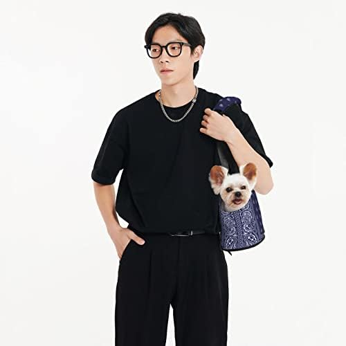 Others Dog Carrier Pet Carrier for Small Dogs and Cats Southwestern Bandana Paisley Puppy Dog Carrier Purse Cat Carrier Bag Portable Pet Tote Bag H250