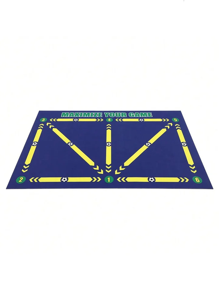 60x90cm Football Training Mat Footstep AntiSkid Carpet Soccer Pace Ball Control Equipment 241120