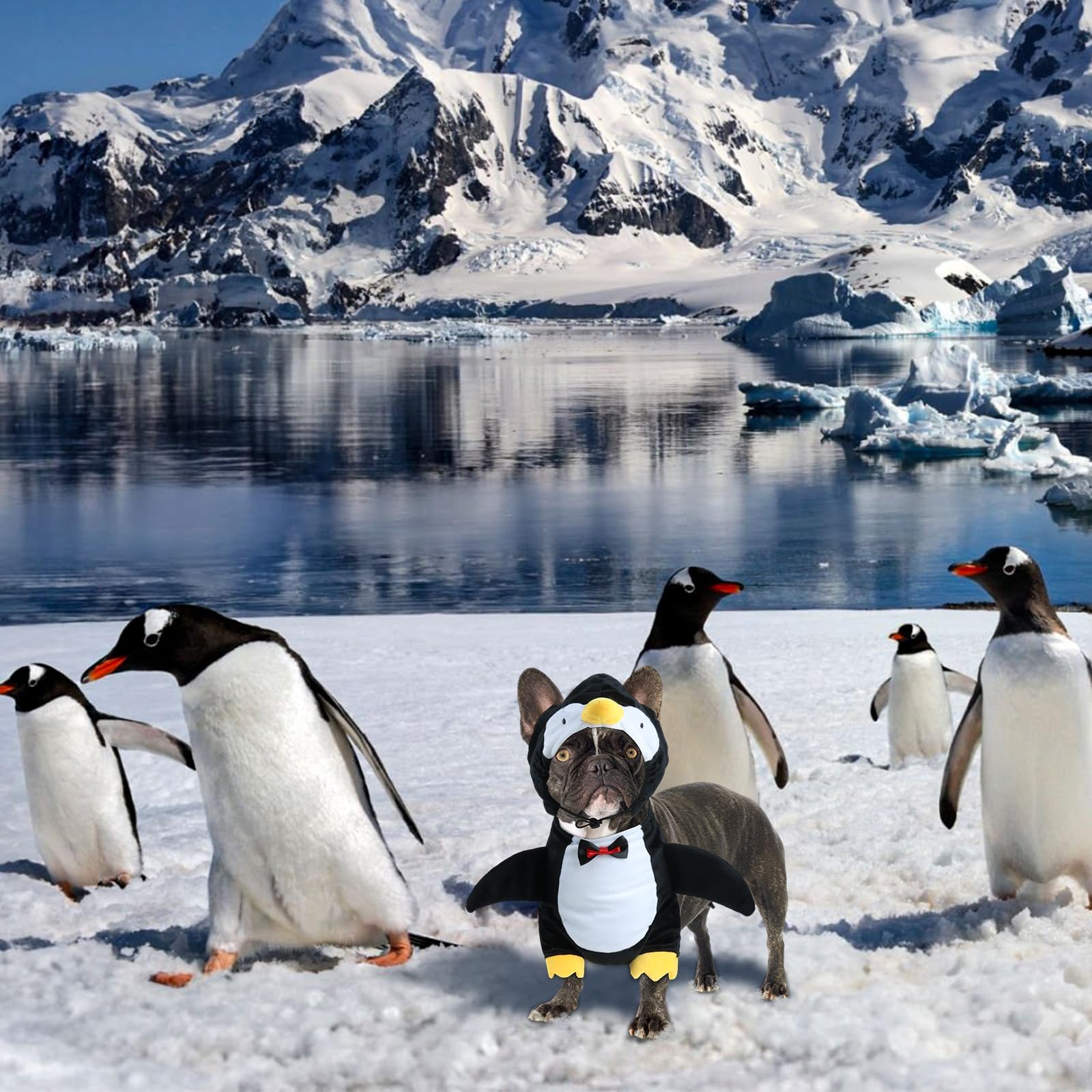 HOTUMN Penguin - Cute and Funny Pet Costume Soft Cosplay Outfits Halloween Christmas Party Dog Clothes for Small Pets