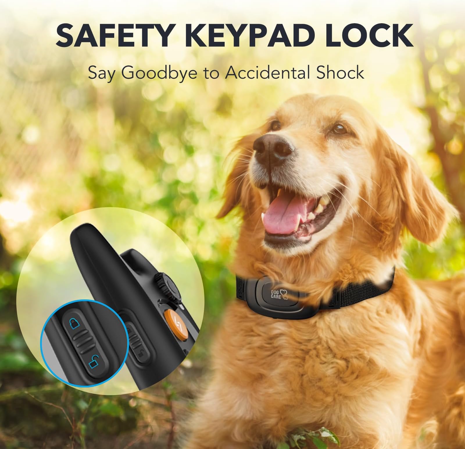 - Rechargeable Collar w/3 Modes, Beep, Vibration and Shock, Rainproof Collar, Up to 1000Ft Remote Range, Adjustable Shock Levels Dog Training Set
