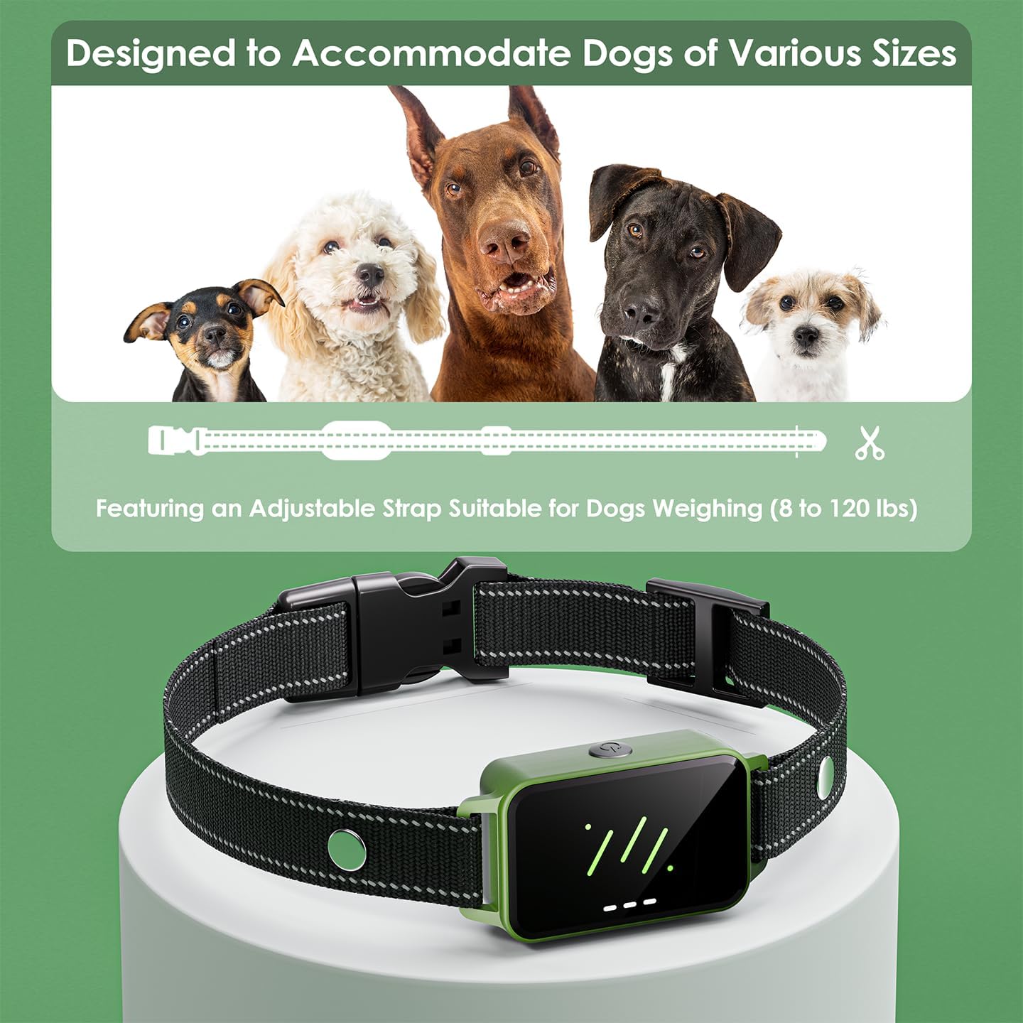 Timrwor Collar-4500FT Rechargeable Waterproof IP67 Electronic Collar, Adjustable for Dogs 8-20LBS, 3 Training Modes Beep Dog Shock Collar with Remote 